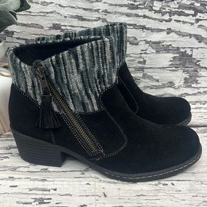 NEW BORN B.O.C BLACK CHARON ANKLE BOOTIES BOOTS WOMENS 8.5 SUEDE
